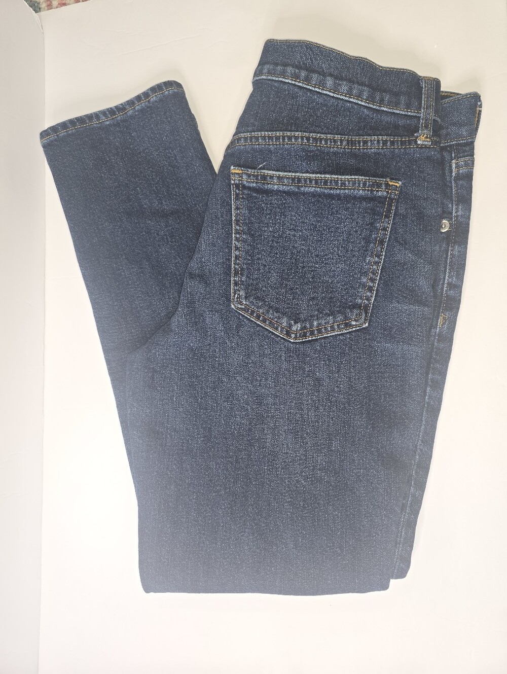 GAP Women's Straight Leg Dark Blue Denim Jeans